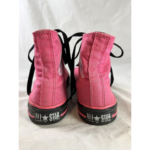 Converse All Star Chuck Taylor High Tops Pink Black Womens 6 Mens 4 Vintage 2004 - Picture 5 of 16